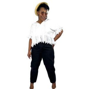 Old Navy Jeans High Rise Balloon Tapered Straight Leg NEW